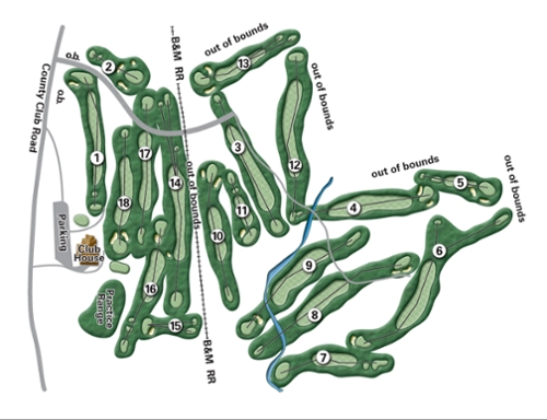 full map country club of greenfield course