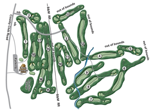 country club of greenfield ma course map